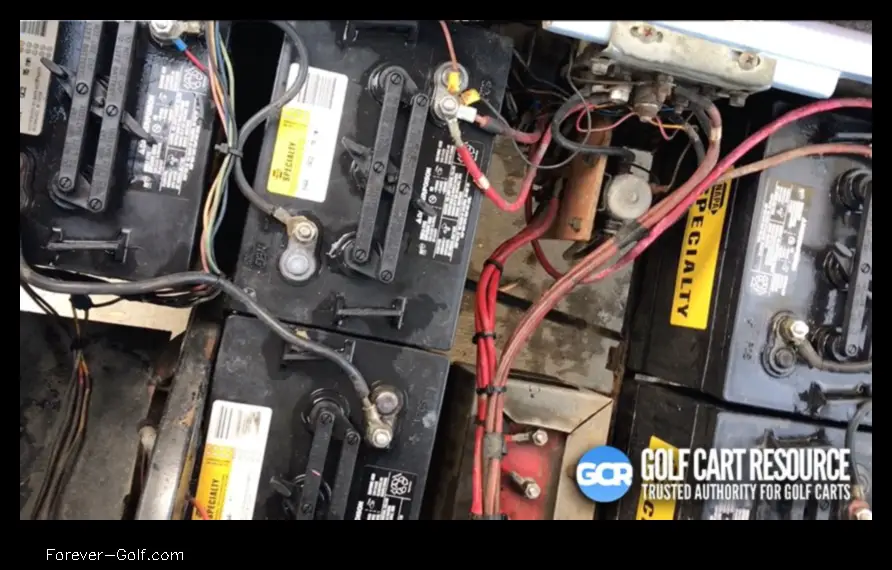 how to hook up golf cart batteries