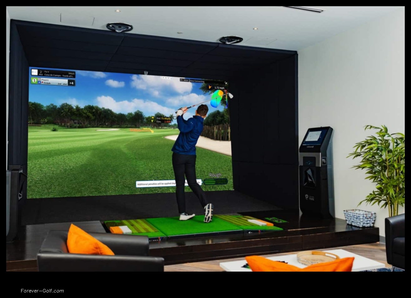 how do golf simulators work