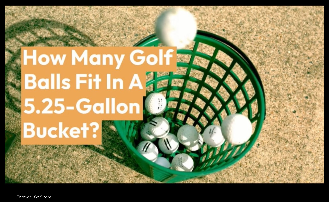 how many golf balls fit in a 5-gallon bucket