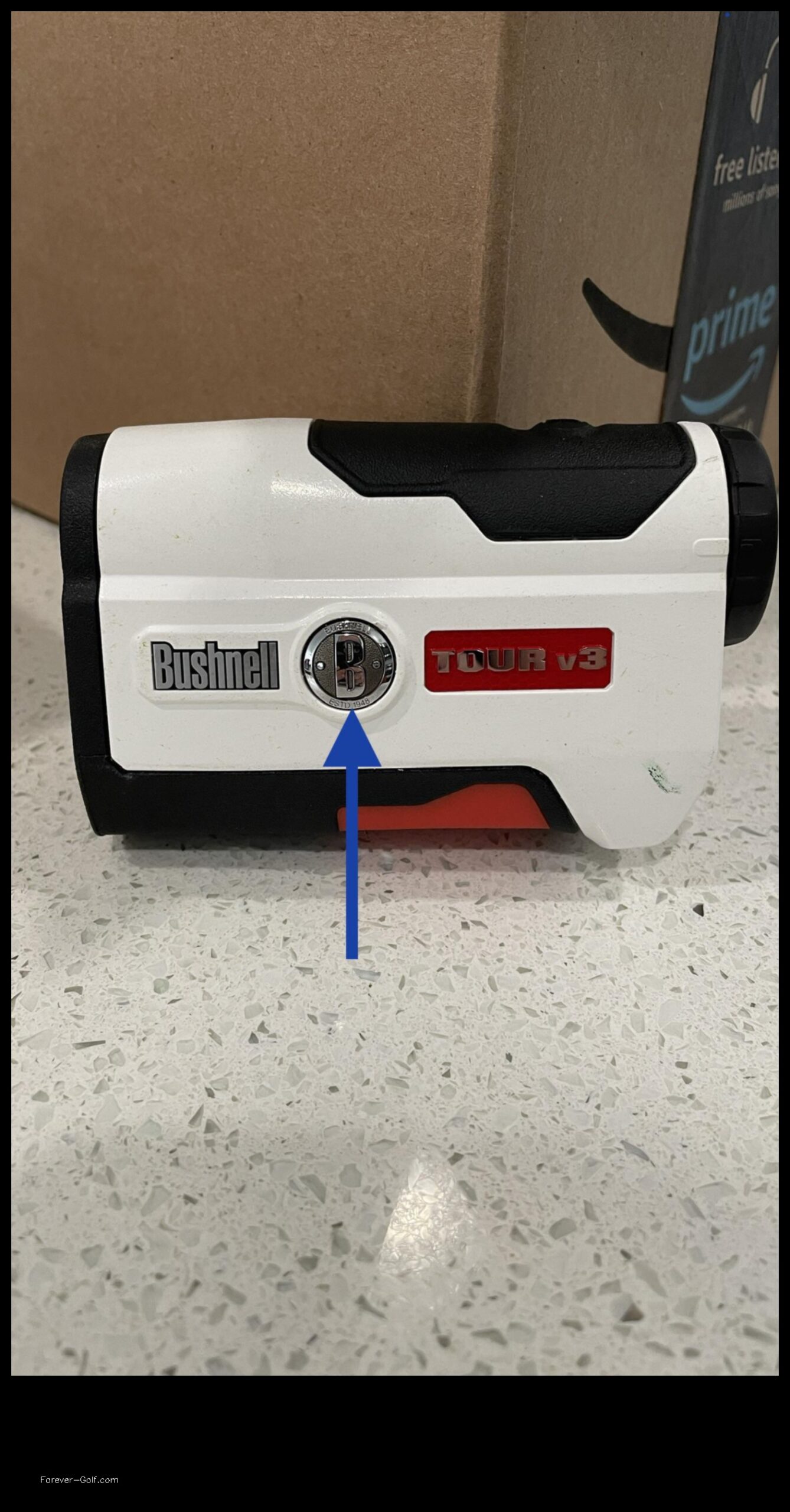 how to change bushnell rangefinder from meters to yards