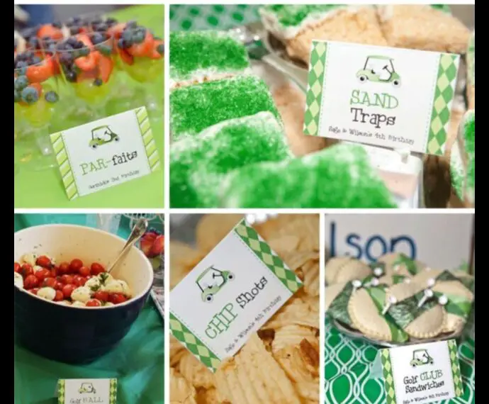 Tee off on Fun with Golf Themed Party Food