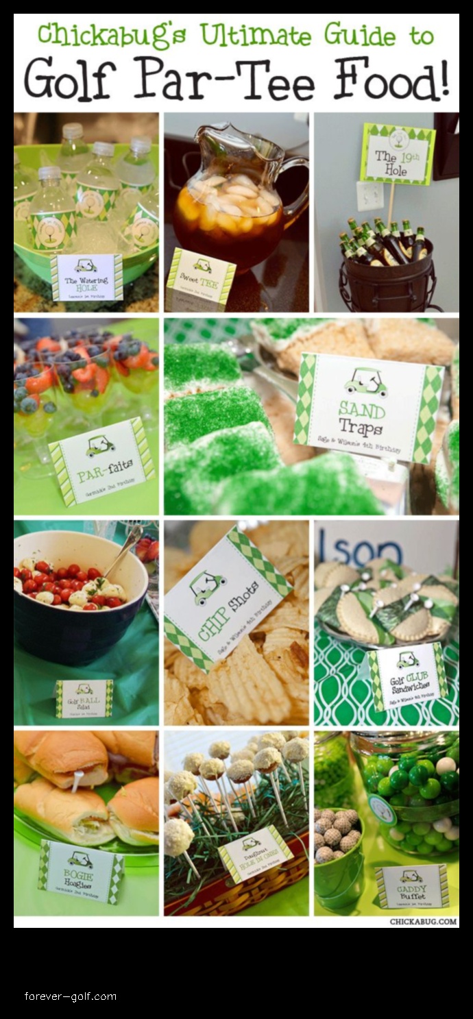 Tee off on Fun with Golf Themed Party Food